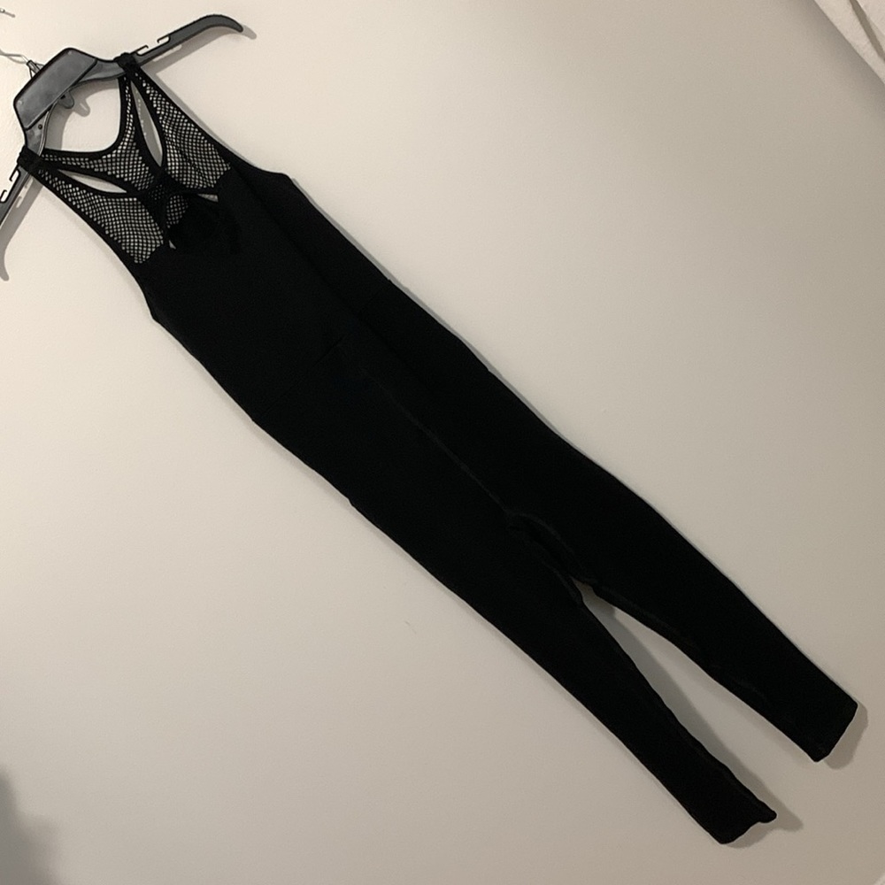 NWOT FP Movement Black Mesh Jumpsuit Onesie Catsuit - Picture 5 of 10